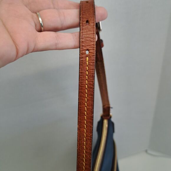 Dooney & Bourke Canvas Shoulder Bag - BLUE - Picture 12 of 16